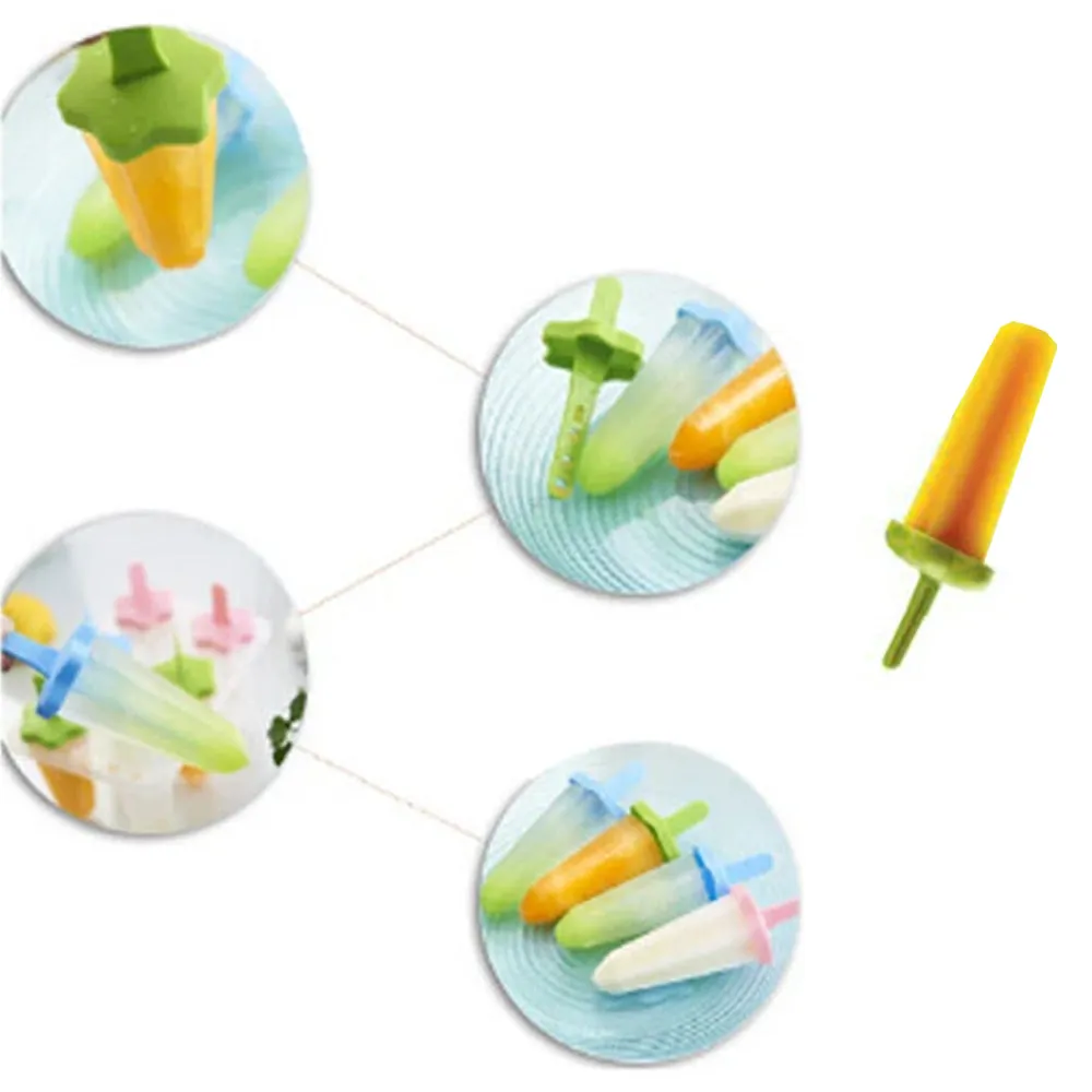12 Ice Pop Maker Mold Popsicle Freezer Dessert Ice Cream Frozen Pops Cake Treats