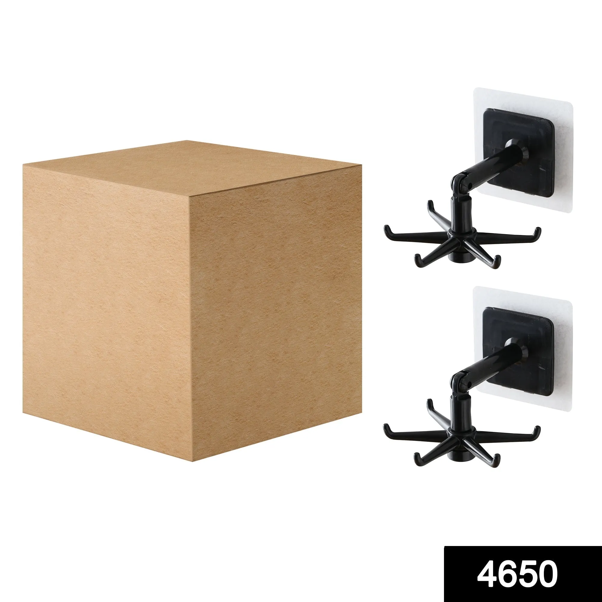 360 rotatable  hooks for hanging (Pack of 2) (Brown Box)