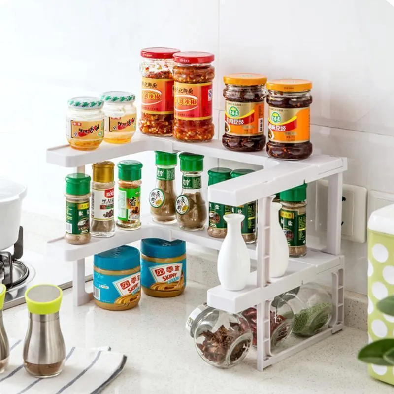 Adjustable Space Rack Kitchen Cabinet Organizer