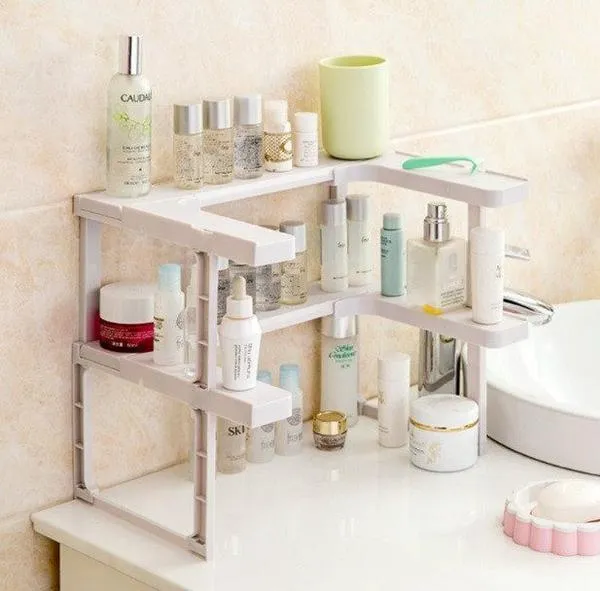 Adjustable Space Rack Kitchen Cabinet Organizer