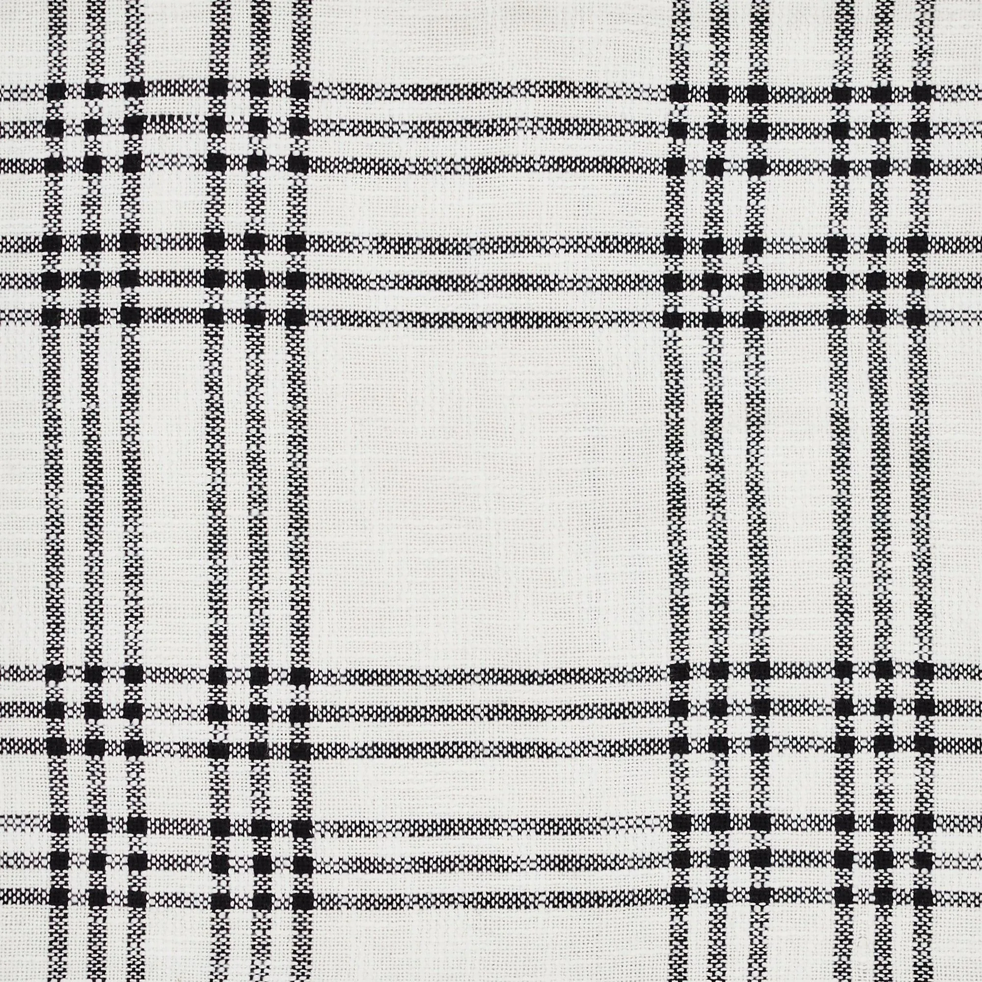 Black Plaid Valance Curtain 19x60 VHC Brands
