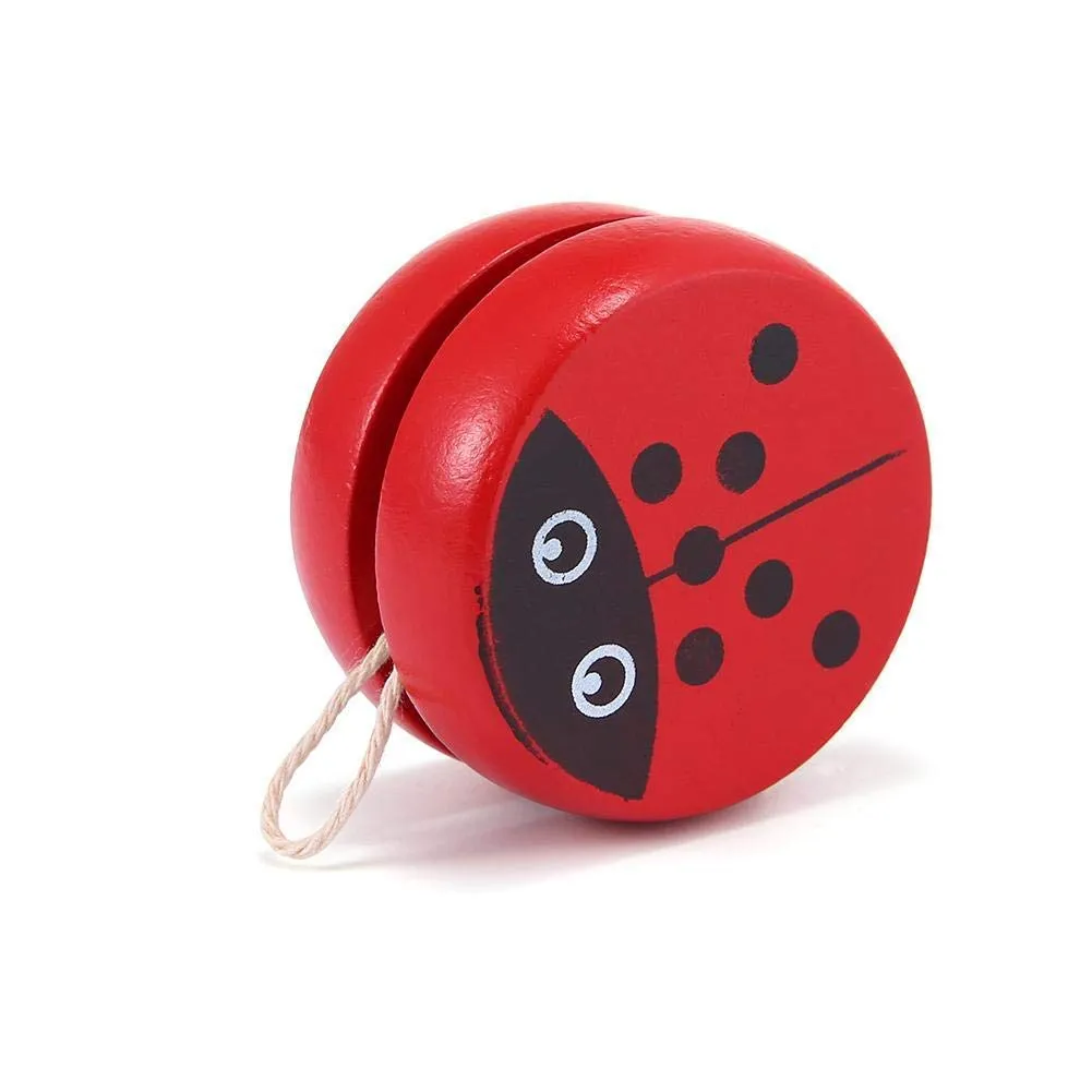 Cartoon Theme Wooden Yoyo Toy for Kids (1 Pc)