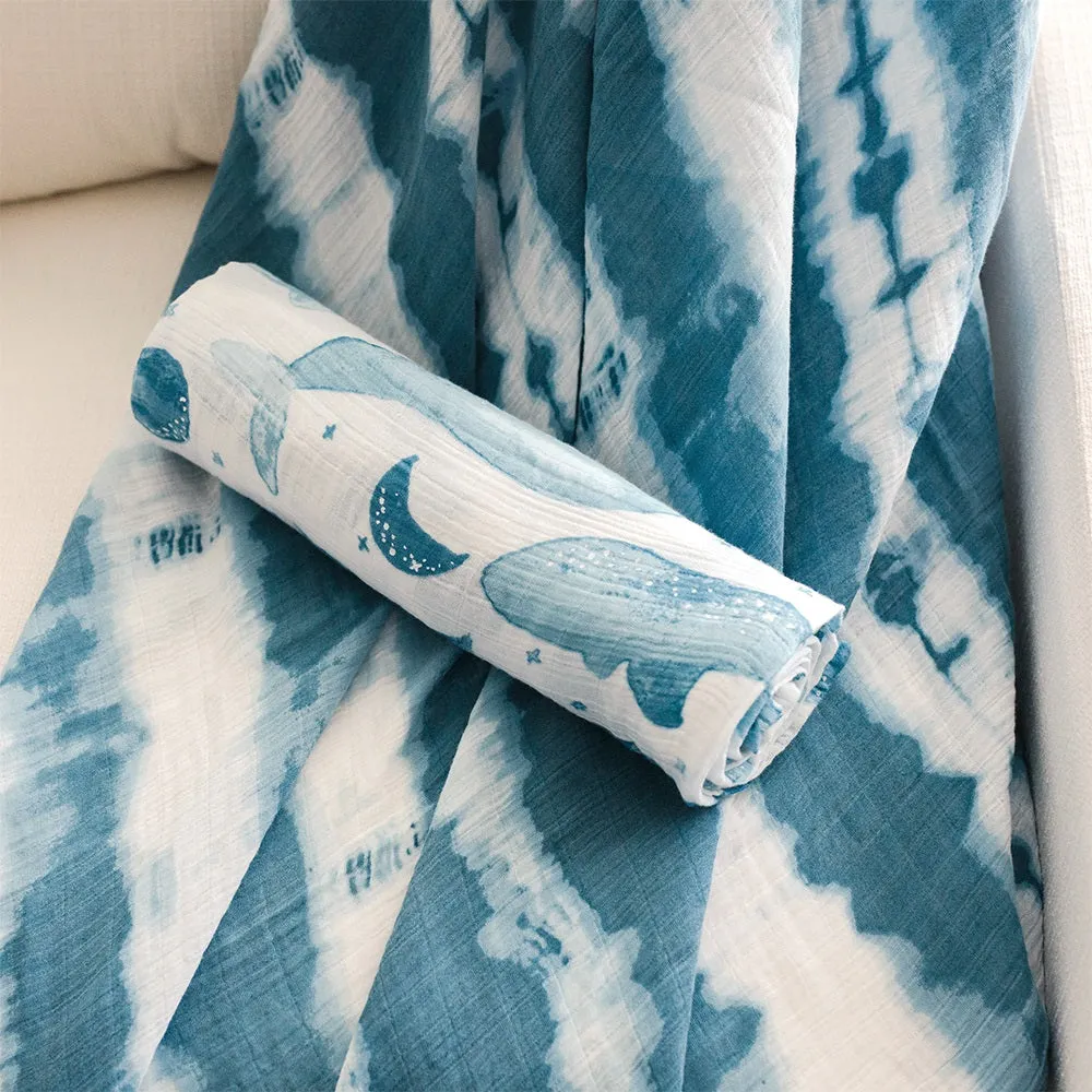 Crane Baby Caspian Collection Muslin Swaddle Set