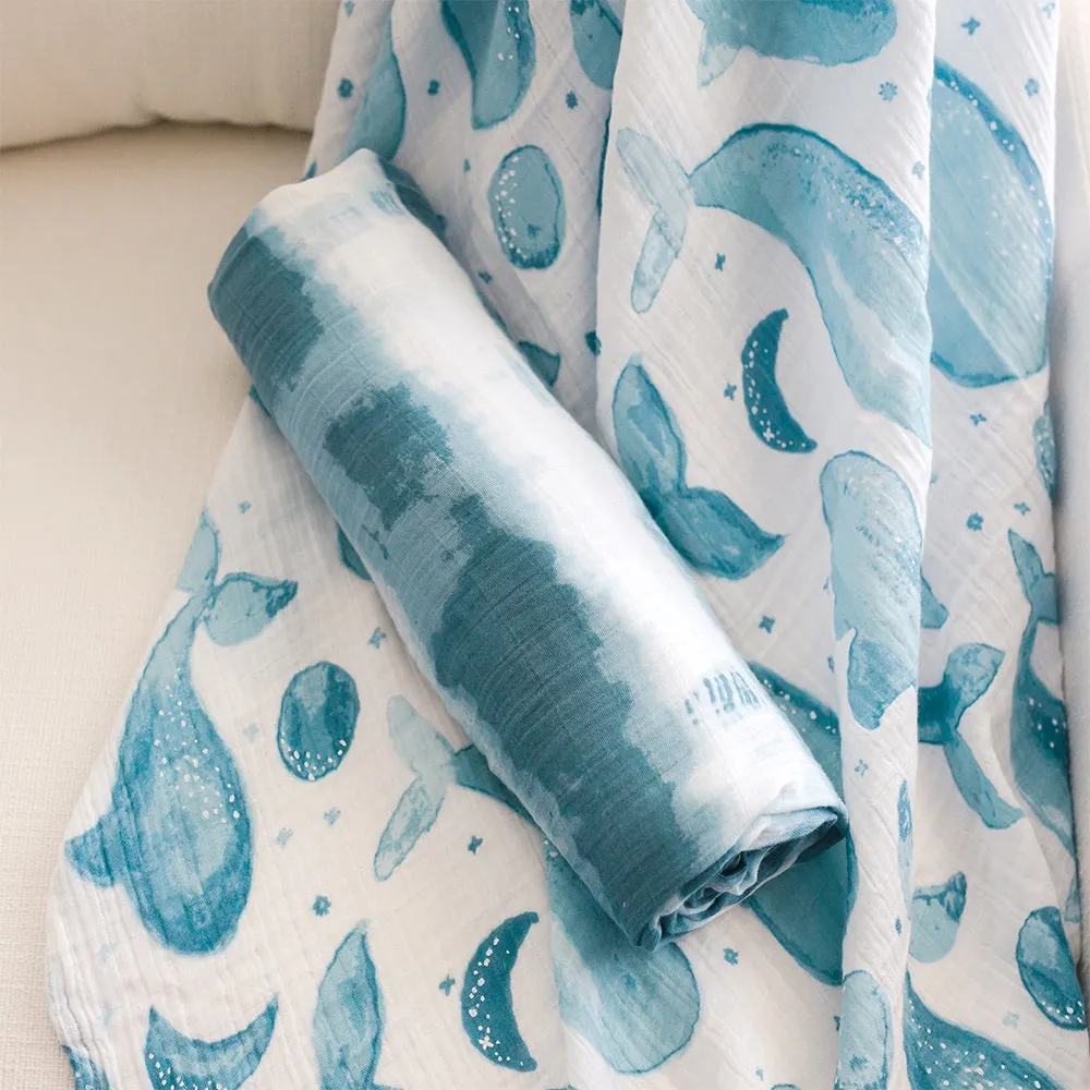 Crane Baby Caspian Collection Muslin Swaddle Set
