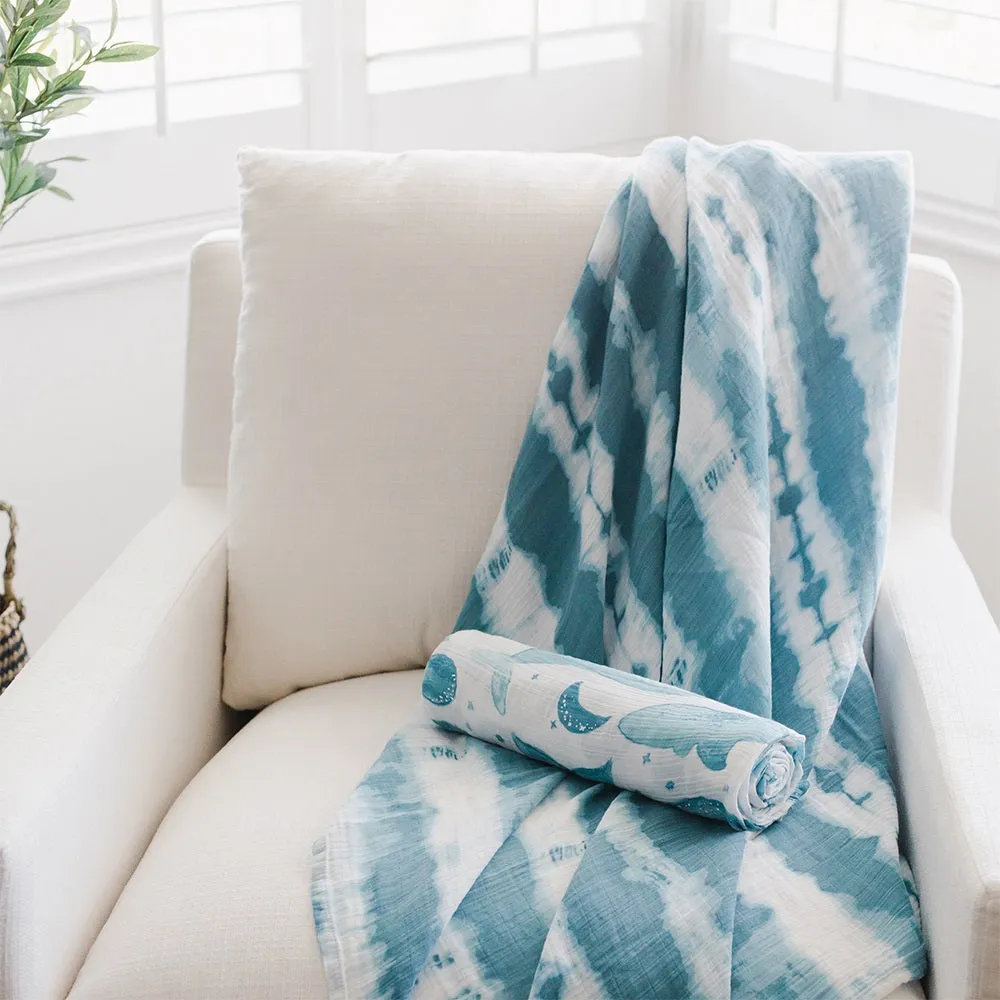 Crane Baby Caspian Collection Muslin Swaddle Set