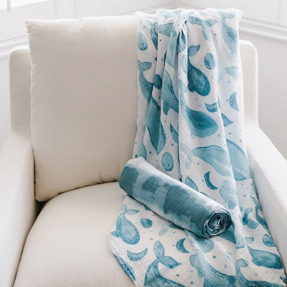 Crane Baby Caspian Collection Muslin Swaddle Set