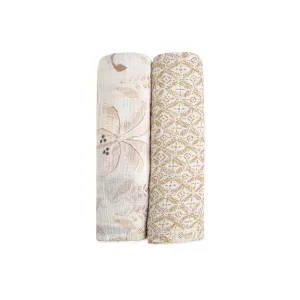 Crane Baby Kendi Collection Muslin Swadddle Set