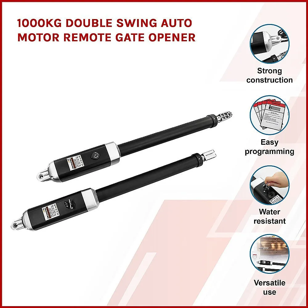 Durable 1000KG Dual Swing Gate Motor with Remotes