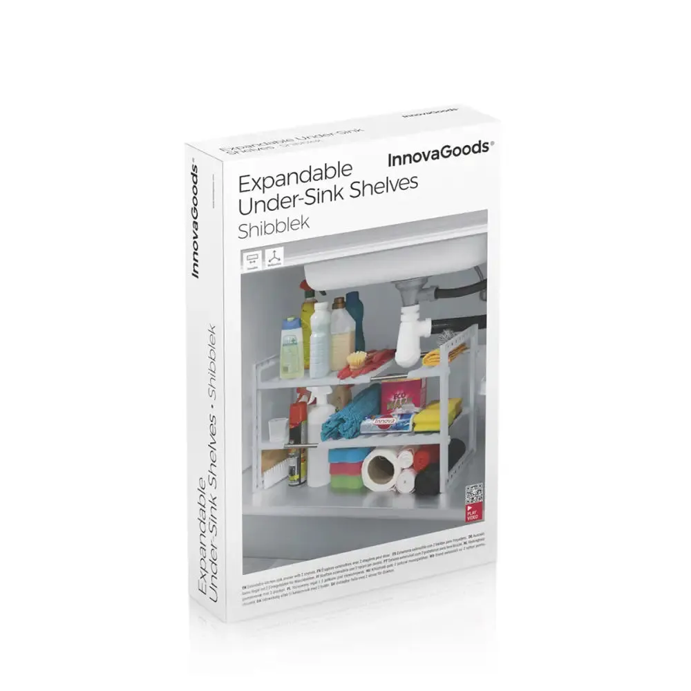 Extendable Under-sink Shelf Unit Shibblek Innovagoods 2 Shelves