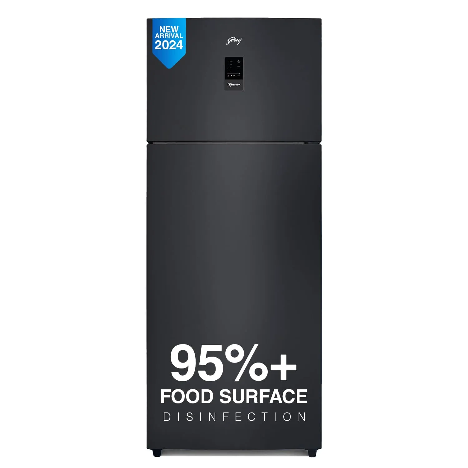 Godrej RT EONREGALIS 517B RCI MT BK 472 L 2 Star 95%  Food Surface Disinfection with Nano Shield Technology Inverter Frost Free Double Door Refrigerator ( Matte Black)