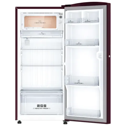 IFB IFBDC2133FRH Metal Cool 193 Litres 3 Star Direct Cool Single Door Refrigerator with Antibacterial Gasket ( Red Flower)