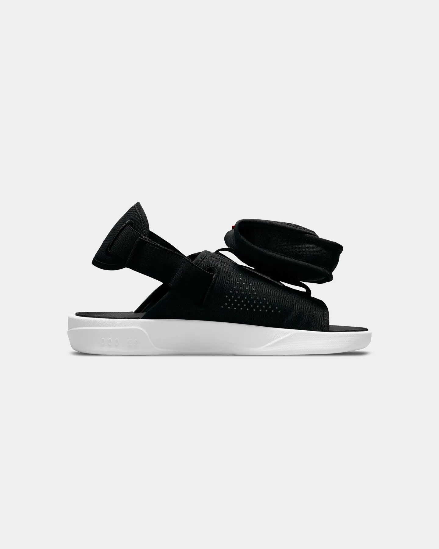 Jordan LS Slides Black/University Red
