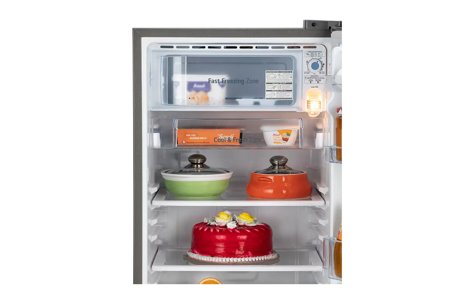 LG GL-B199ORKD 185 L Direct Cool Single Door 3 Star Refrigerator with Fast Ice Making  (Ruby Klase Finish)