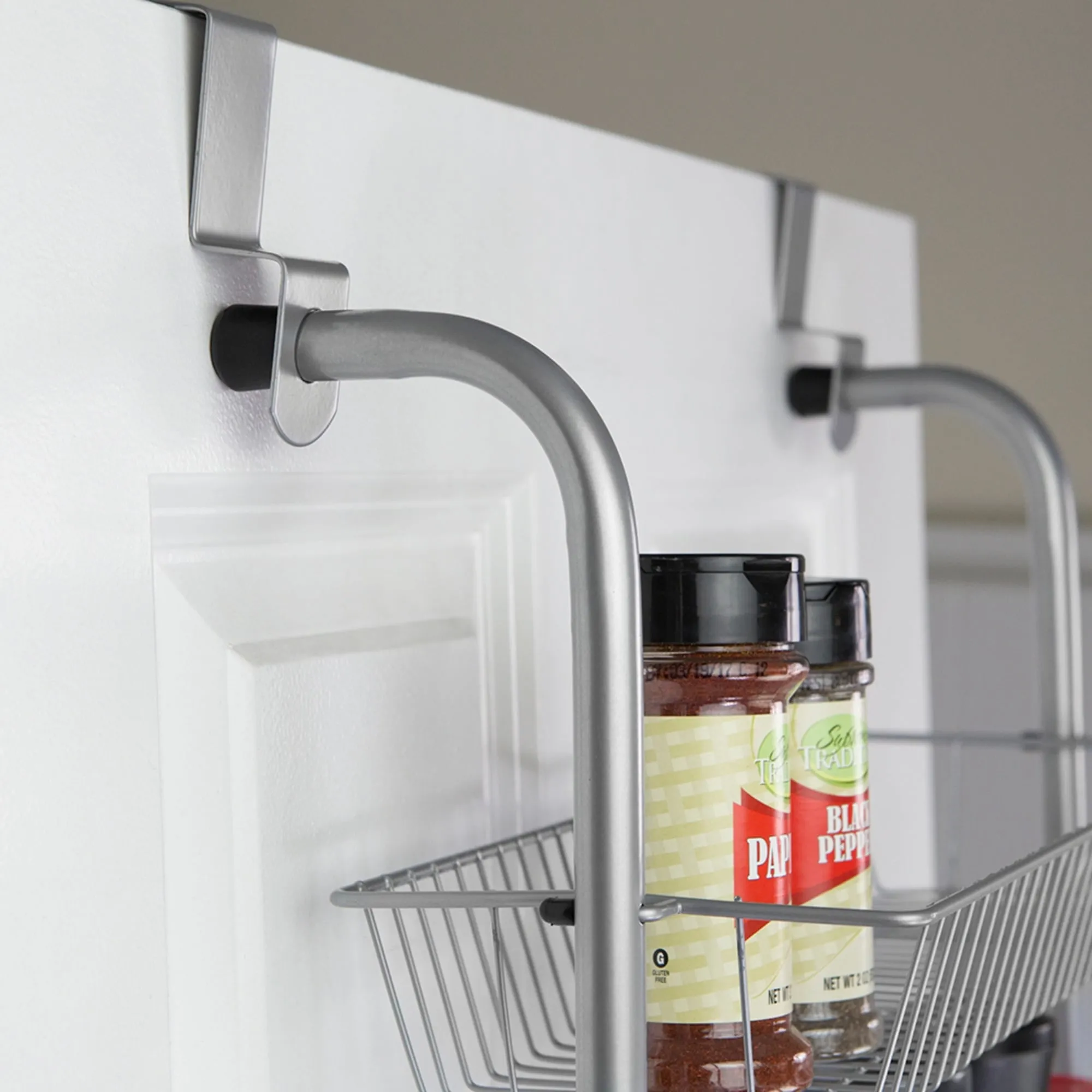 Over the Door Kitchen Pantry Organizer, Grey