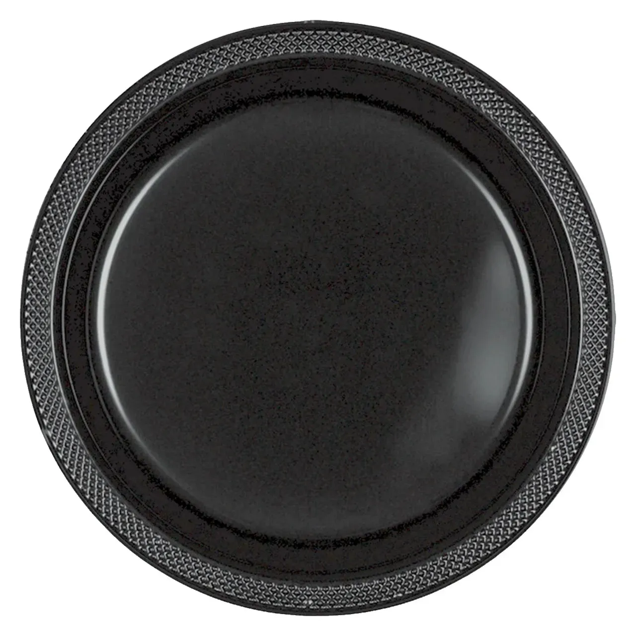 Premium Plastic Plates 23cm 20 Pack Jet Black