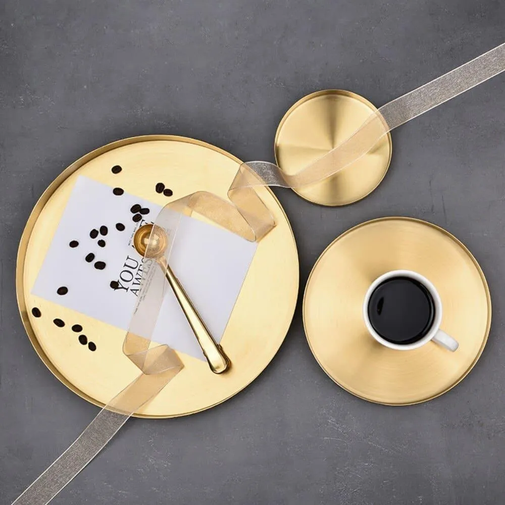 Round Stainless Steel Storage Tray