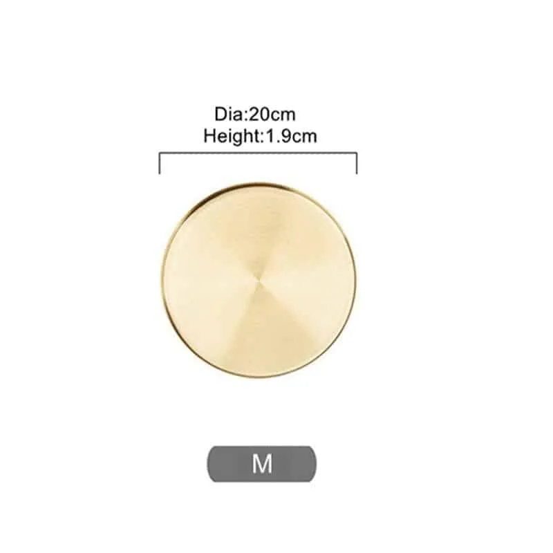 Round Stainless Steel Storage Tray