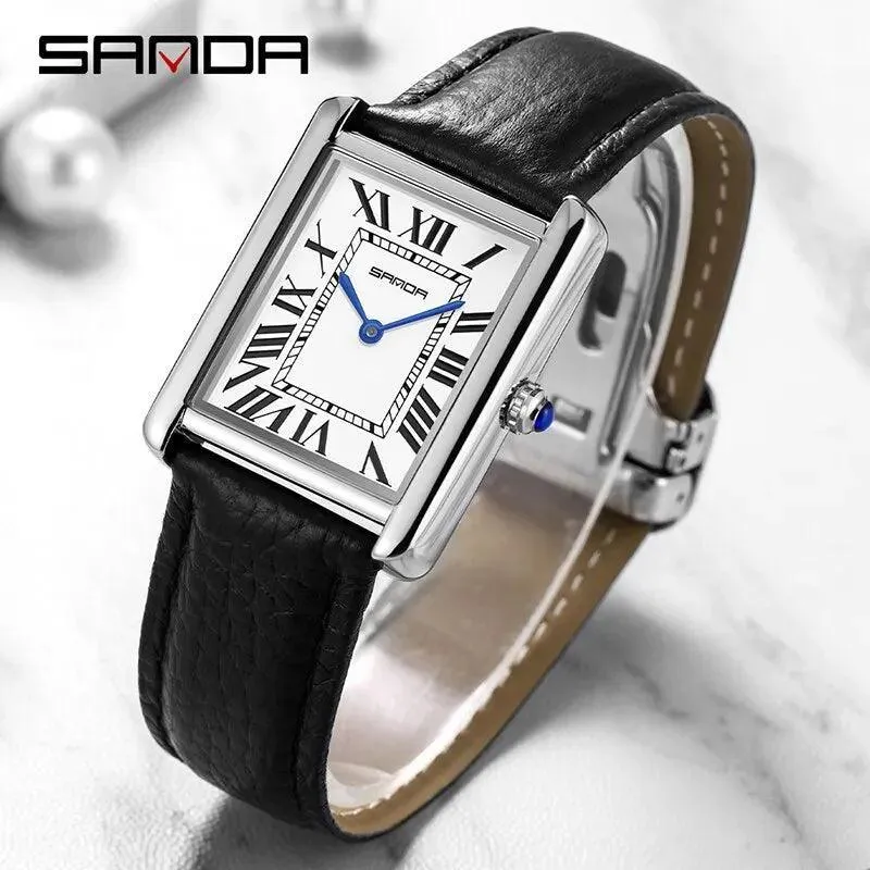 SANDA Couple Watch: Stylish Waterproof Quartz Watches for Fashionable Couples