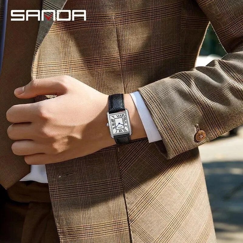 SANDA Couple Watch: Stylish Waterproof Quartz Watches for Fashionable Couples