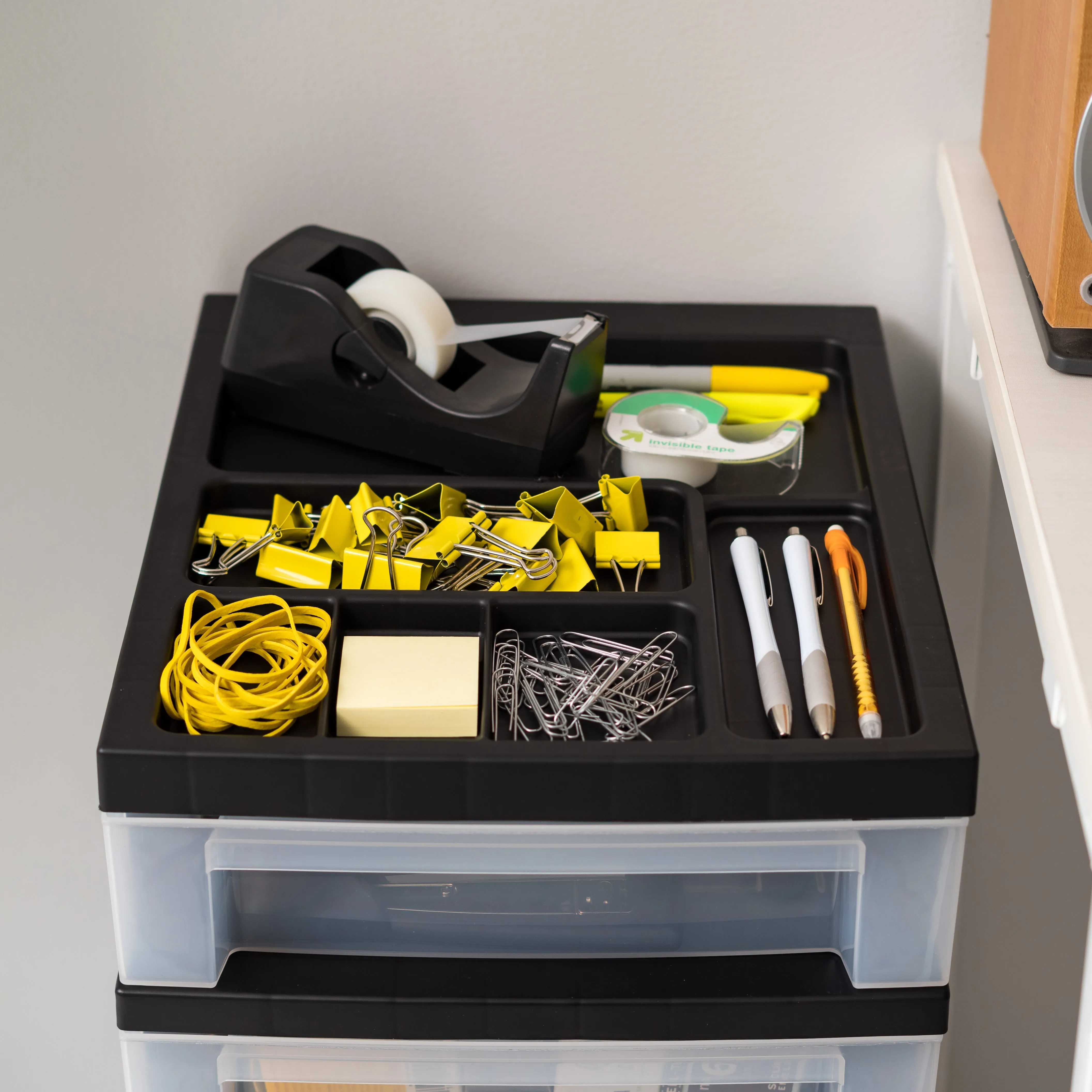 Storage Cart with Organizer Top - 4 Drawer