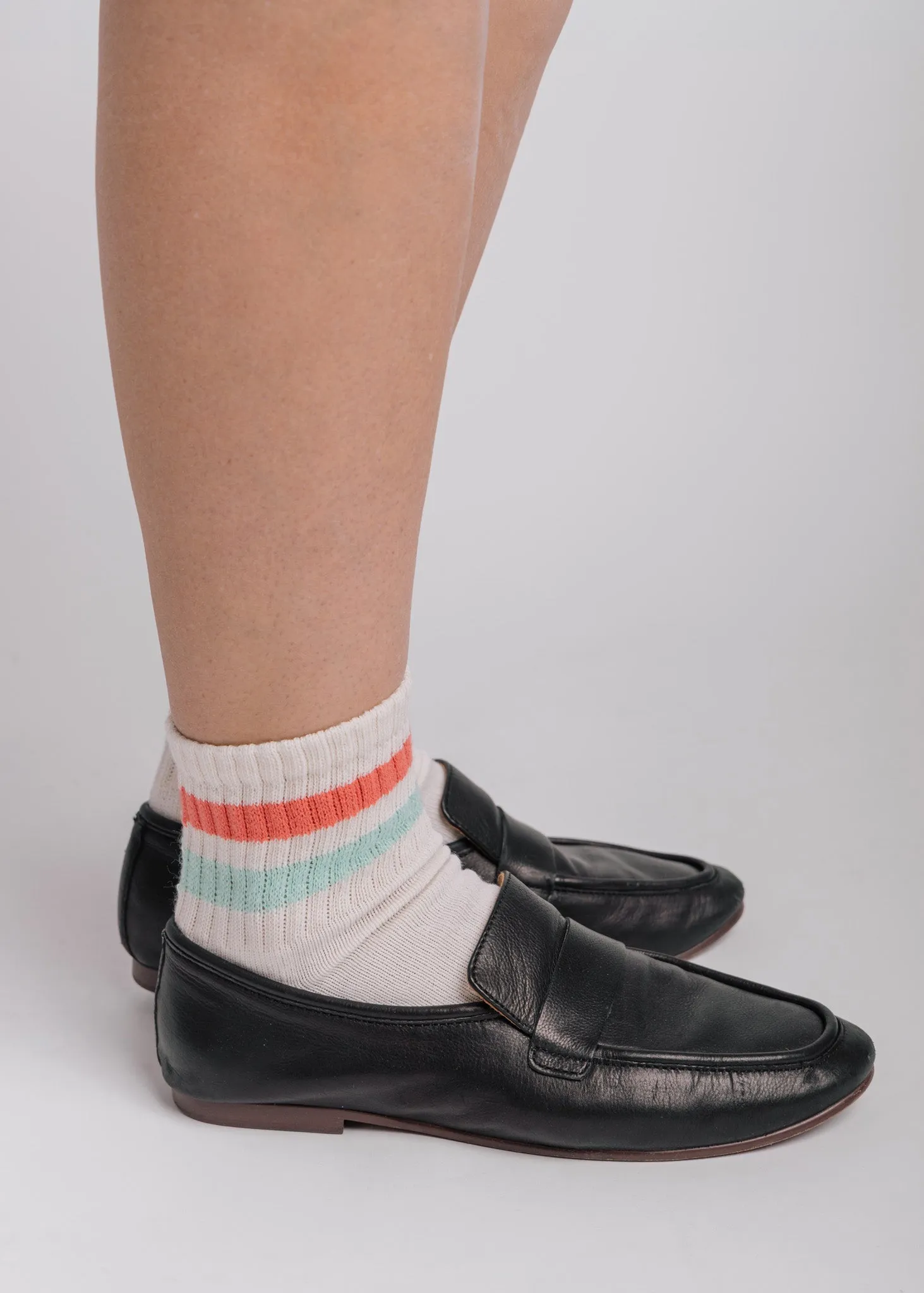 The Retro Stripe Quarter Crew
