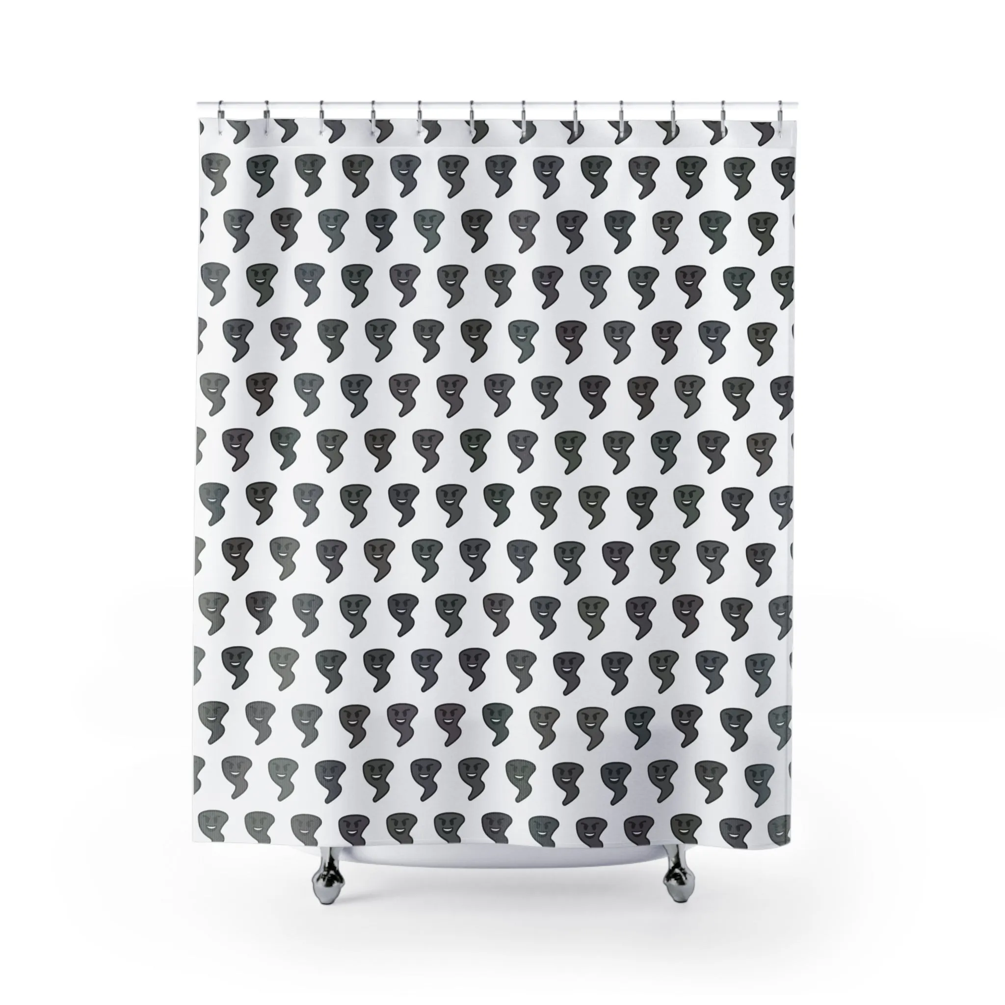 Tornado Emoji Shower Curtain