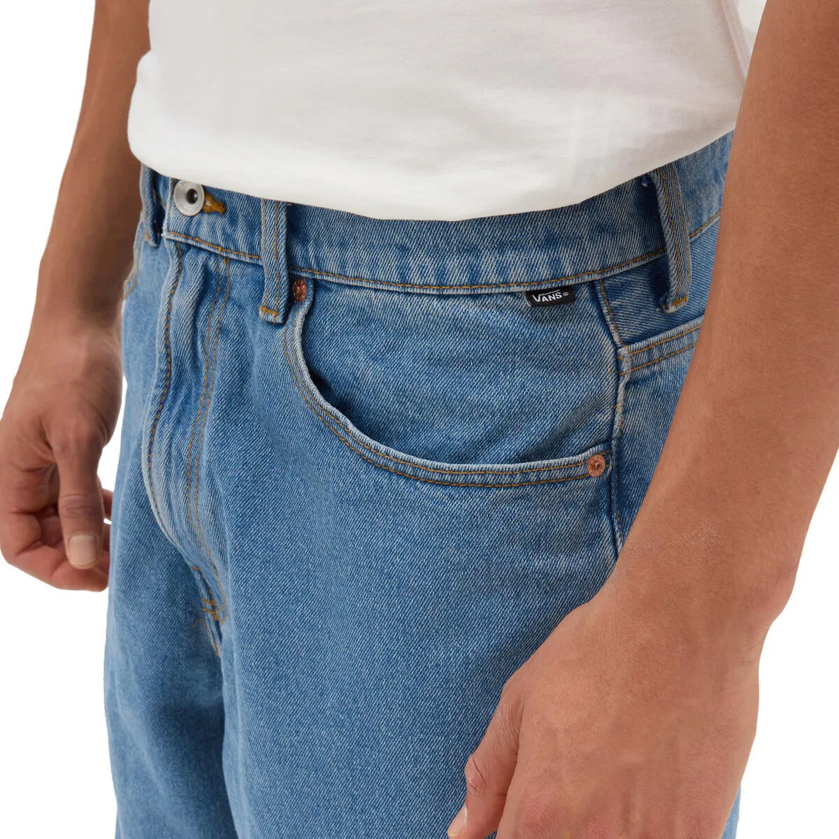 Vans Men's Check-5 Baggy Denim Pants Blue VN0008NACDX