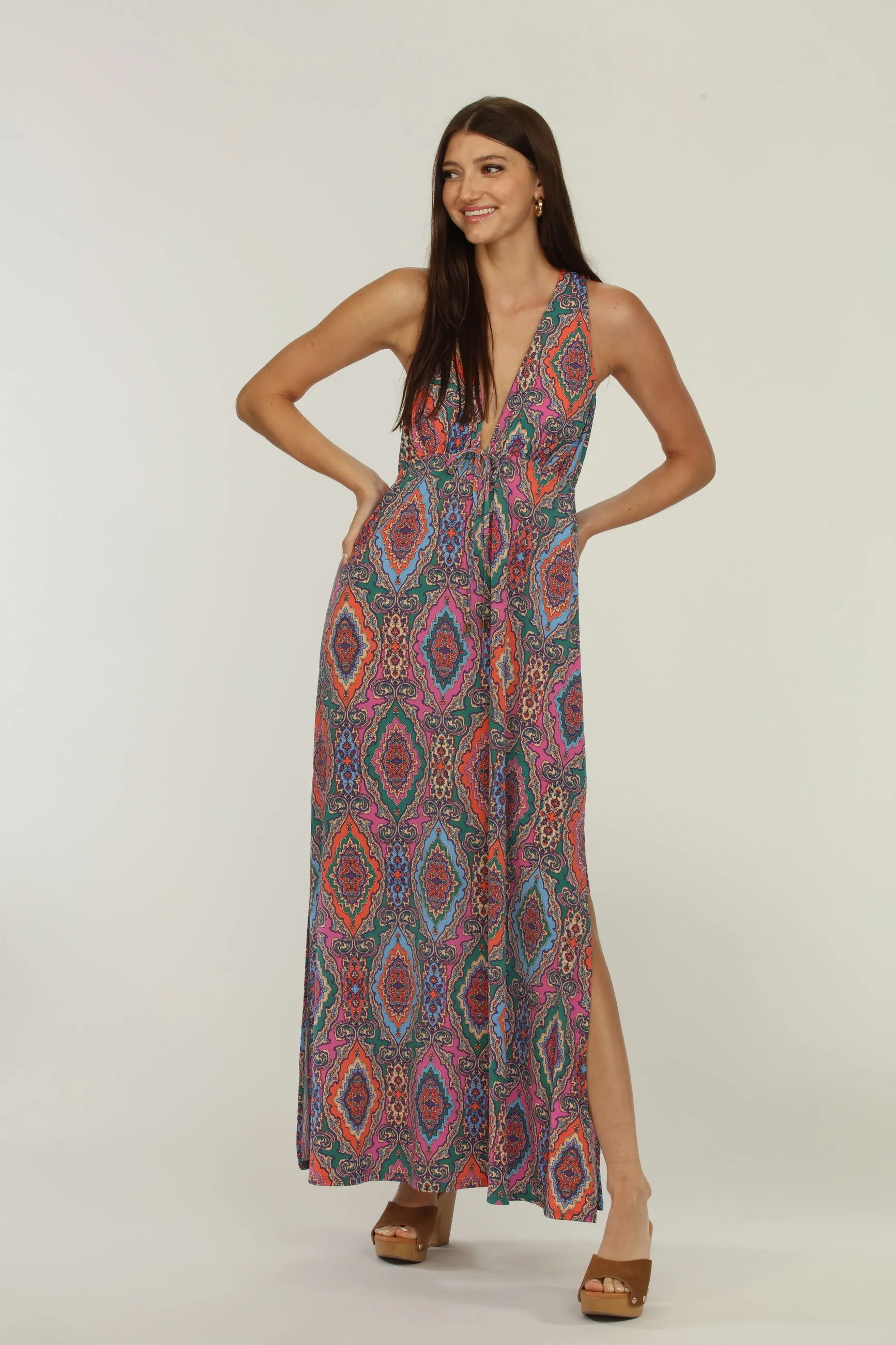 Veronica M Oriana Paisley Racerback Maxi