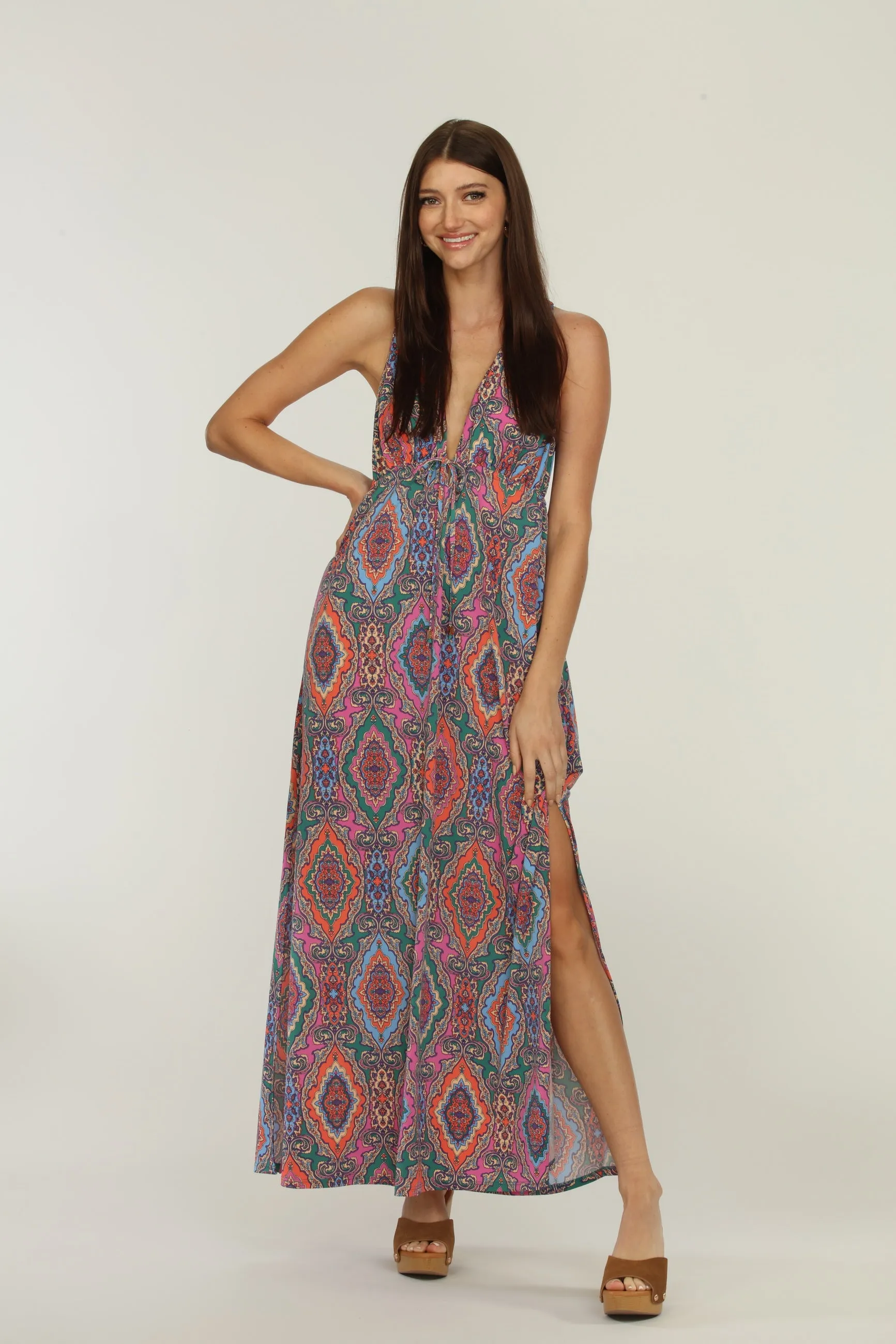 Veronica M Oriana Paisley Racerback Maxi