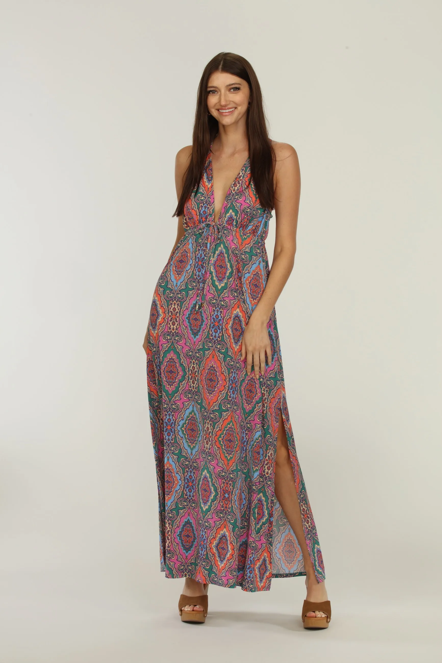 Veronica M Oriana Paisley Racerback Maxi