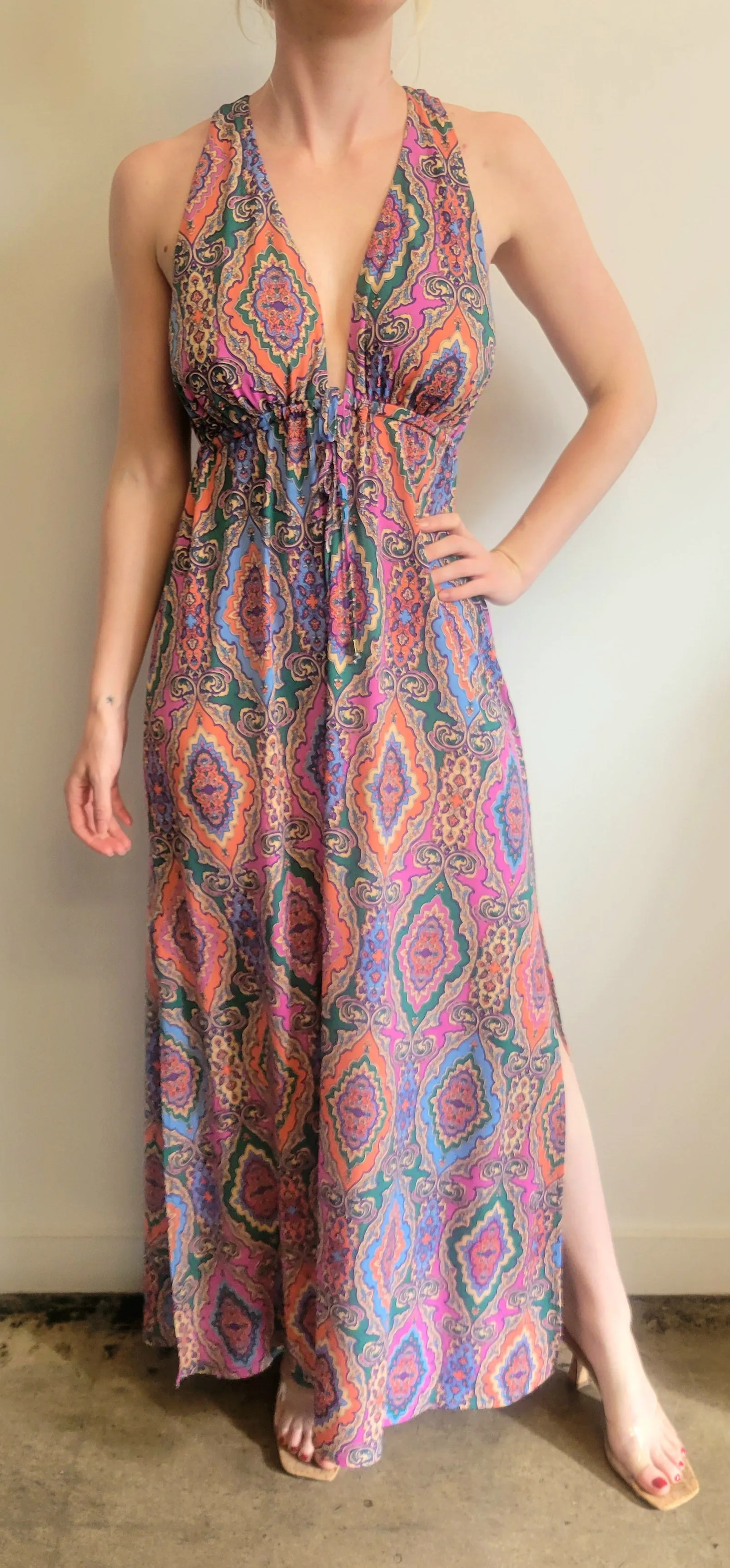 Veronica M Oriana Paisley Racerback Maxi
