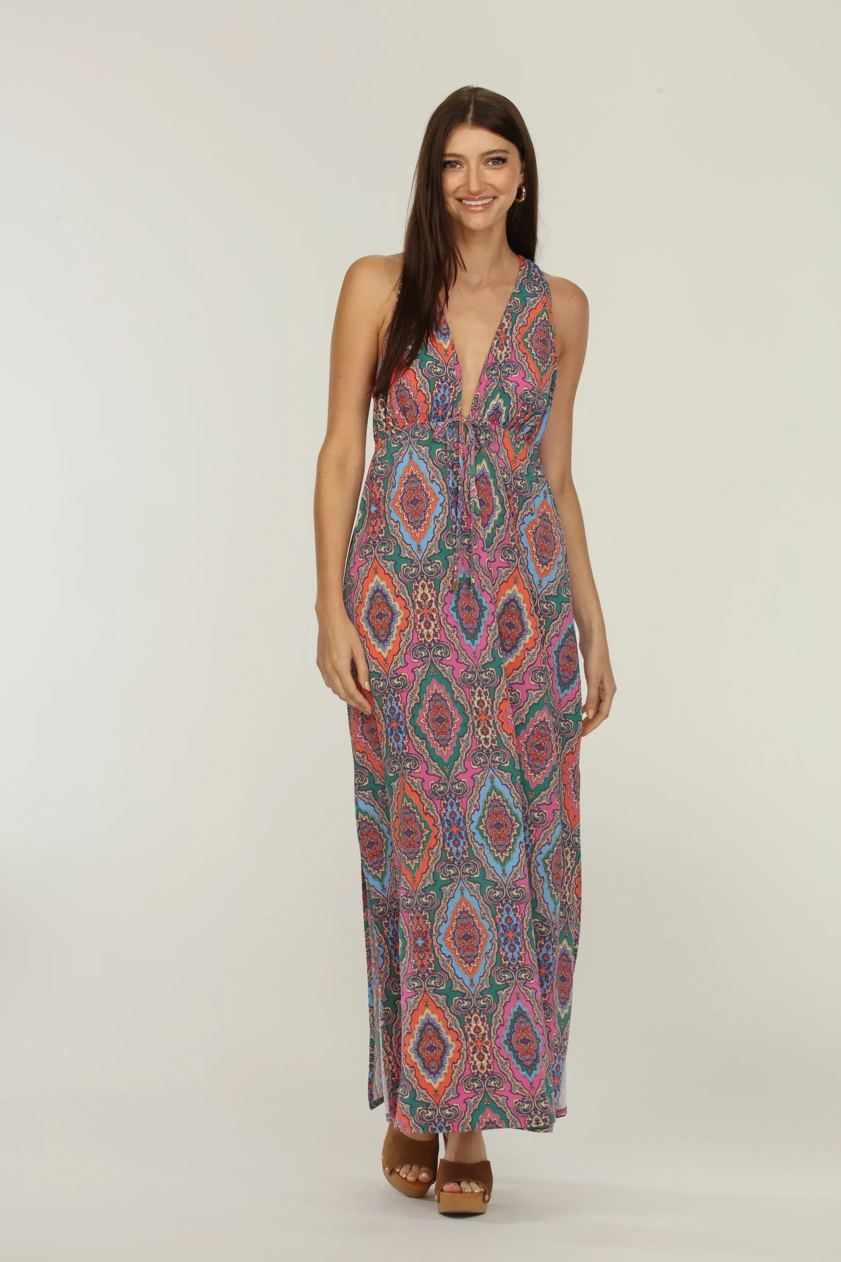 Veronica M Oriana Paisley Racerback Maxi