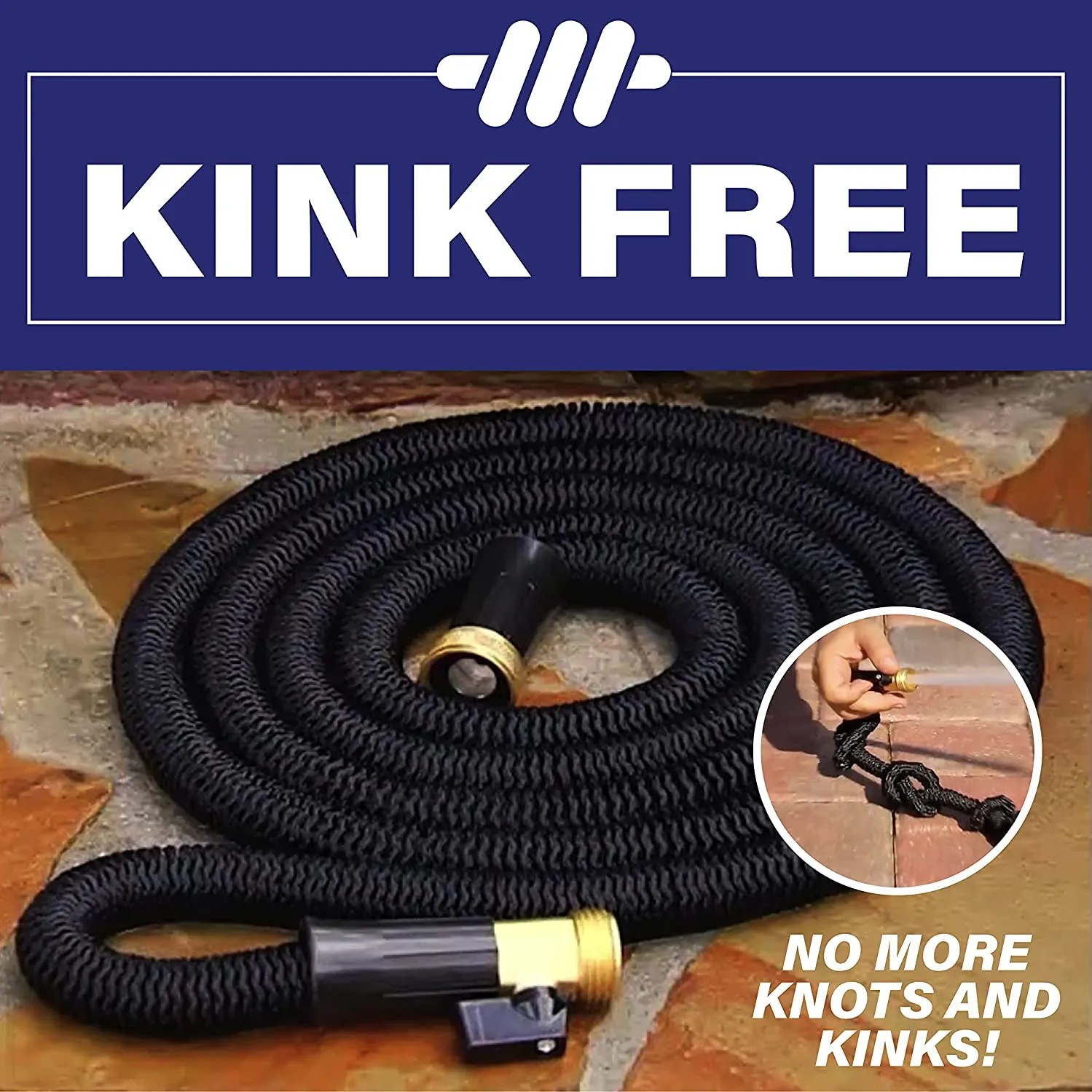 Xhose Dac-5 Garden Hose – 50’– Black