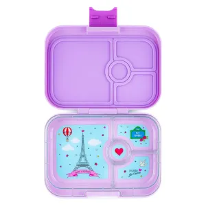 Yumbox Panino 4 Compartment Lulu Purple with Paris Je T'aime Tray